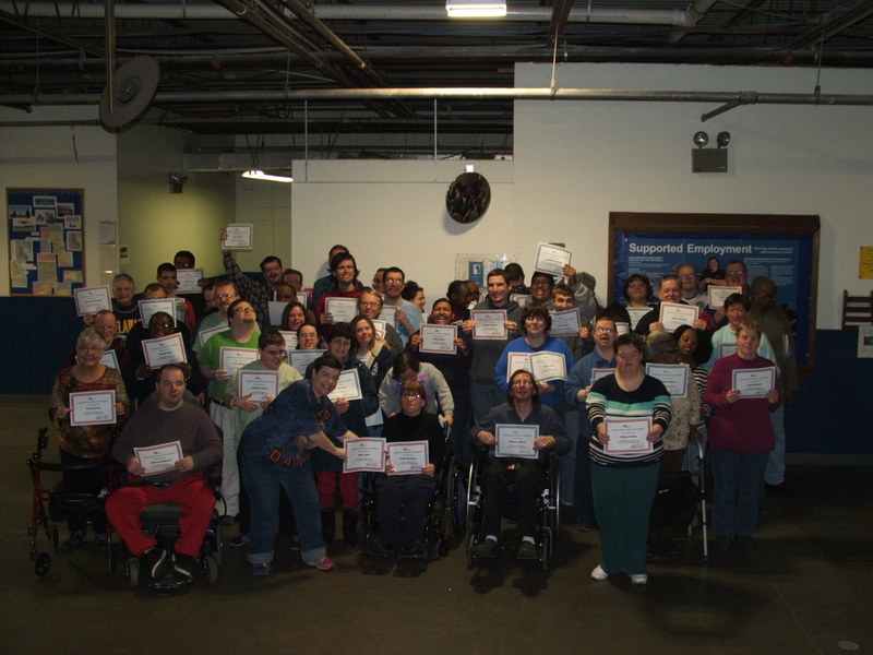 KSI recognized 89 individuals for having perfect attendance in December 2014. KSI recognized 100 individuals for having perfect attendance in January 2015. Shown are KSI employees with their perfect attendance certificates. Some individuals do not appear in this photo as they were at other work locations. SOURCE SUBMITTED